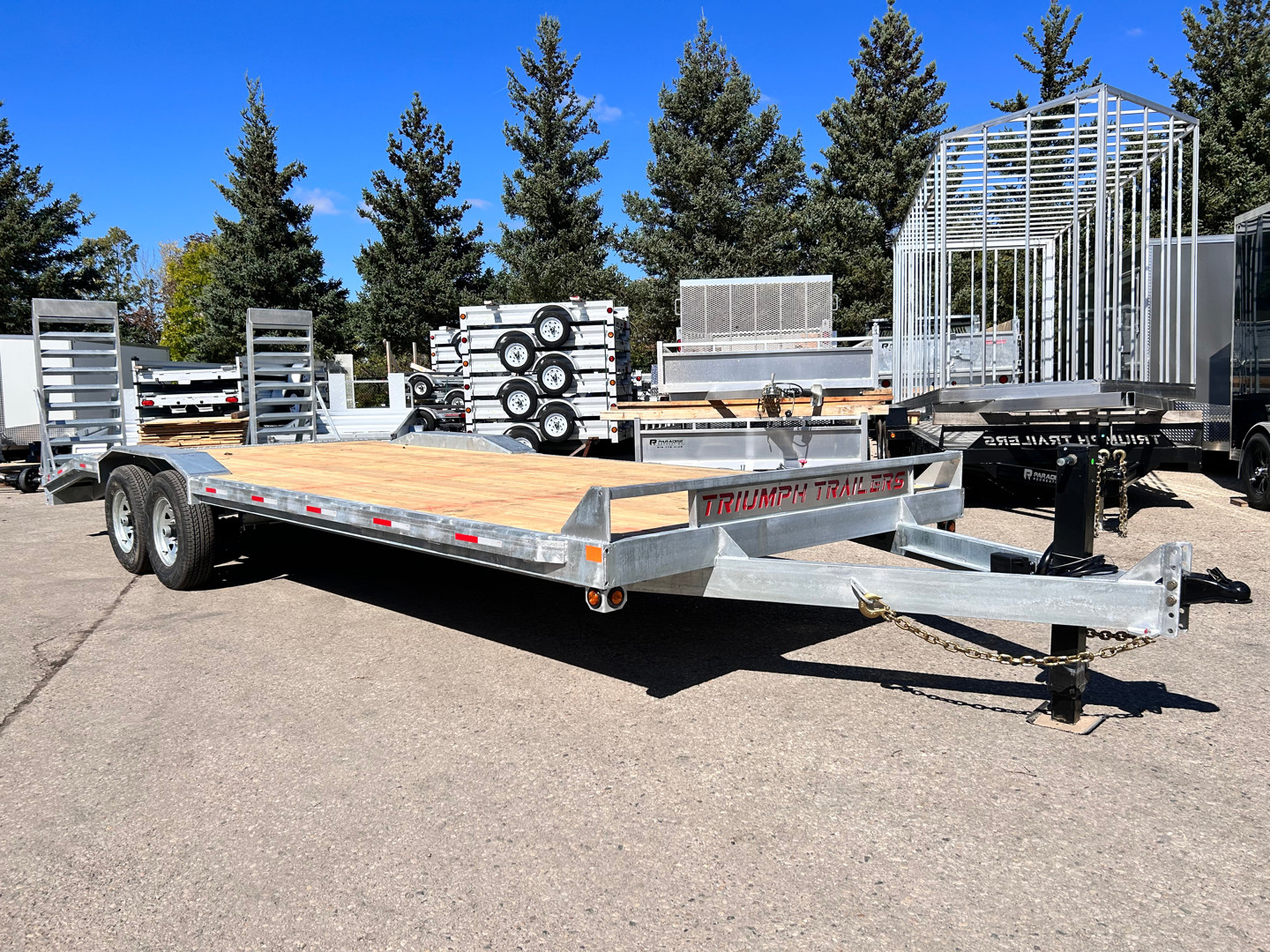 New 2026 TRIUMPH TRAILERS GALVANIZED DRIVE OVER FENDER EQUIPMENT HAULER