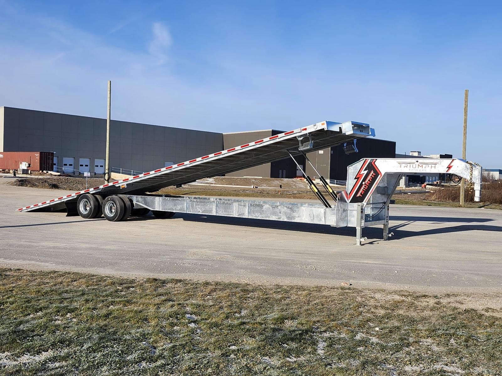 New 2027 TRIUMPH TRAILERS GALVANIZED SEA CAN GOOSENECK TILT
